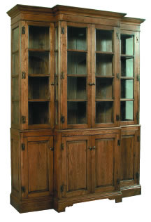 Glazed Breakfront Bookcase