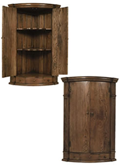 Bow Fronted Corner Cupboard